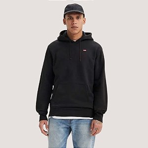 BLUSAO LEVIS MOLETOM COM CAPUZ PRETO MASCULINO ADULTO