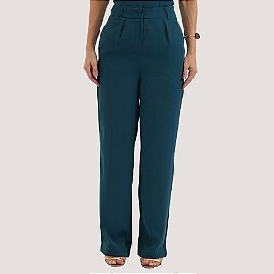 CALÇA MAMÕ ALFAIATARIA RETA VERDE FEMININO ADULTO