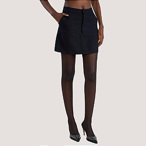 SAIA COLCCI MINI VISCOSE PRETO FEMININO ADULTO