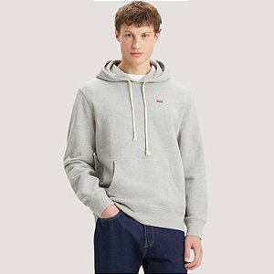 BLUSÃO LEVIS MOLETOM COM CAPUZ CINZA MASCULINO ADULTO