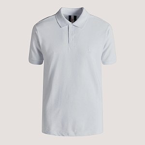 POLO RESERVA MANGA CURTA COMFORT PIQUET LISO BRANCO MASCULINO ADULTO