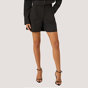 SHORT LEZ A LEZ ALFAIATARIA MISTO PRETO FEMININO ADULTO
