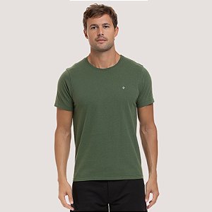 CAMISETA DESERT MANGA CURTA COMFORT ALGODÃO SILKADO VERDE MASCULINO ADULTO