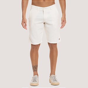 BERMUDA DESERT LINHO ESPORT FINO SLIM BEGE MASCULINO ADULTO
