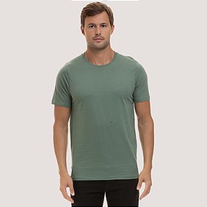 CAMISETA DESERT MANGA CURTA COMFORT ALGODÃO PIMA VERDE MASCULINO ADULTO