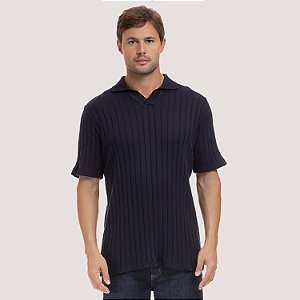 POLO DESERT MANGA CURTA COMFORT TRICÔ PRETO MASCULINO ADULTO
