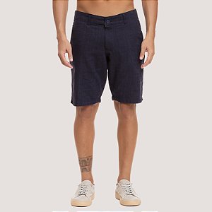 BERMUDA DESERT LINHO ESPORT FINO SLIM AZUL MARINHO MASCULINO ADULTO
