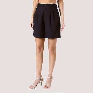 BERMUDA SLY ALFAIATARIA MISTO  AZUL MARINHO FEMININA ADULTO