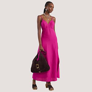 VESTIDO COLCCI REGATA LON ROSA FEMININO ADULTO
