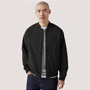 JAQUETA LEVIS POLIÉSTER SEM CAPUZ PRETO MASCULINO ADULTO