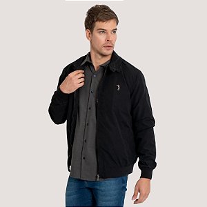 JAQUETA ALEATORY POLIESTER BOMBER PRETO MASCULINO ADULTO