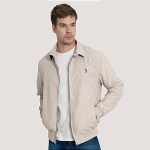 JAQUETA ALEATORY POLIESTER BOMBER BEGE MASCULINO ADULTO