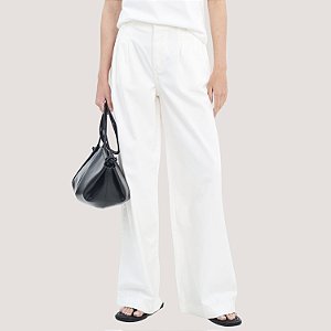 CALÇA COLCCI BRIM BRUTO WIDE LEG OFFWHITE FEMININO ADULTO