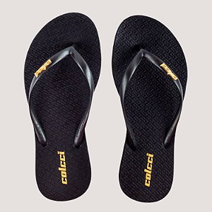 CHINELO COLCCI DEDO ACQUA METAL PRETO FEMININO ADULTO