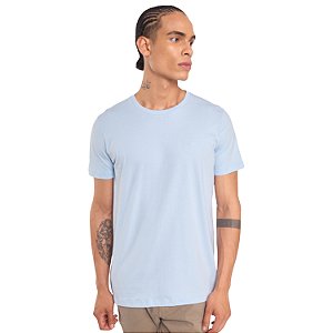 CAMISETA COLCCI MANGA CURTA SLIM ALGODÃO AZUL PASTEL MASCULINO ADULTO