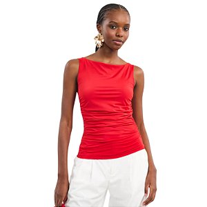 BLUSA COLCCI REGATA POLIAMIDA VERMELHO FEMININO ADULTO