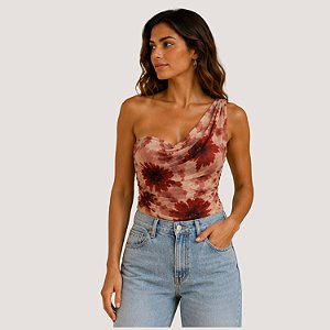 BLUSA SLY REGATA BODY TULE ROSA FEMININO ADULTO