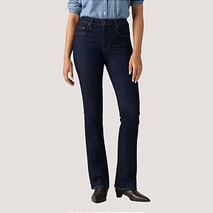 CALÇA LEVIS 725 JEANS ESCURO COM ELASTANO FEMININO ADULTO