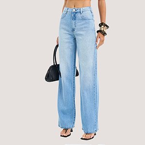 CALÇA COLCCI JENAS MÉDIO BRUTO WIDE LEG FEMININO ADULTO