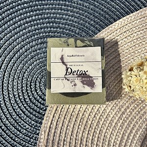 Sabonete Artesanal Detox Carvão Ativado e Argila Verde