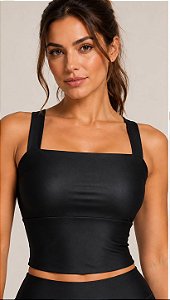 Cropped Run Preto