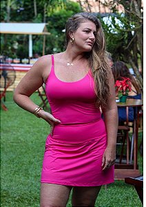 Cropped Beach Tennis Pink