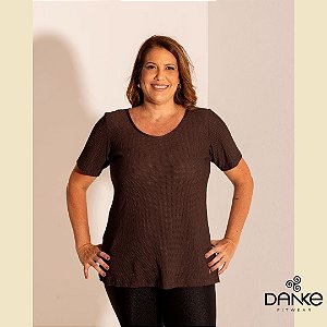 Blusa Carmel Side Coffee