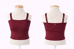 Cropped Ton Ton Inf. Carmim