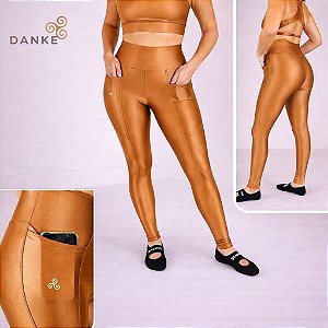 Legging Pocket Conhaque
