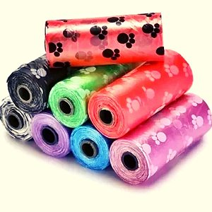 3 Rolos Refil De Saquinhos Cata Caca Cachorro Pet Coletor