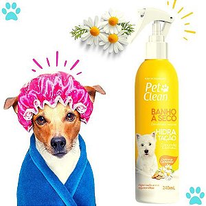 Banho A Seco Natural Hidratação Para Cachorro E Gato 240ml