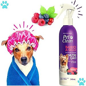 Banho A Seco Natural Nutrição Para Cachorro E Gato 240ml