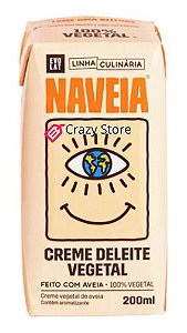Creme Deleite Vegano Vegetal Aveia Culinário Gourmet 200ml