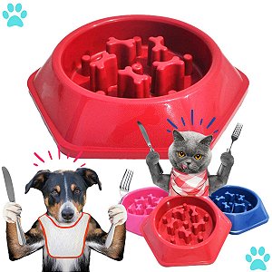 COMILAO - COMEDOURO EDUCATIVO VERMELHO - 600ML