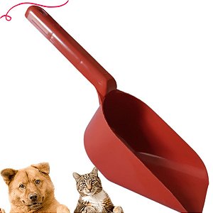 Concha Dosadora Para Ração Pegador Pá Petshop Agropecuária - VERMELHA