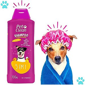 Shampoo Pra Cachorro Gato Banho E Tosa Cães Pet Clean 700 Ml