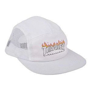 Boné Five Panel Thrasher Branco