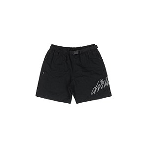 Bermuda Disturbe Cursive Nylon Black