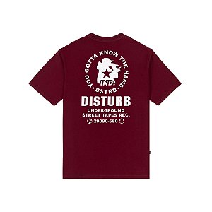 Camiseta Disturb Street Tapes Vinho
