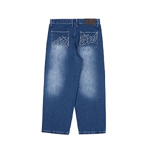Calça Disturb Faded Denim in Blue