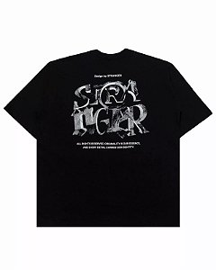 Camiseta Stranger Oversized Preta