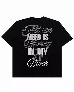 Camiseta Stranger Oversized Preta