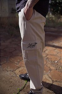 Calça Cargo Street Lines Areia