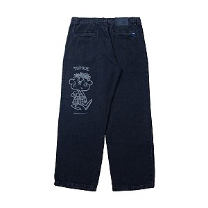 Calça Jeans Tupode Cascao Preto Stoned