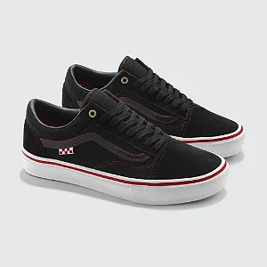 Tenis VANS Skate Old Skool X Vi Kakinho Preto e Vermelho