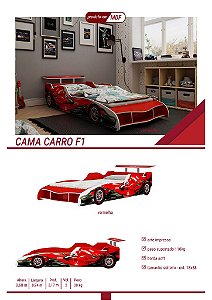 CAMA CARRO F1 SOLTEIRO