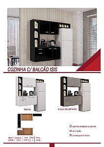 COZINHA C/ BALCAO ISIS 163