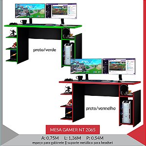 MESA GAMER NT2065