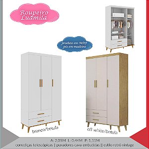 ROUPEIRO LUDMILA 3 PORTAS