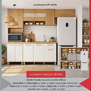 COZINHA 4 PECAS CRISTAL